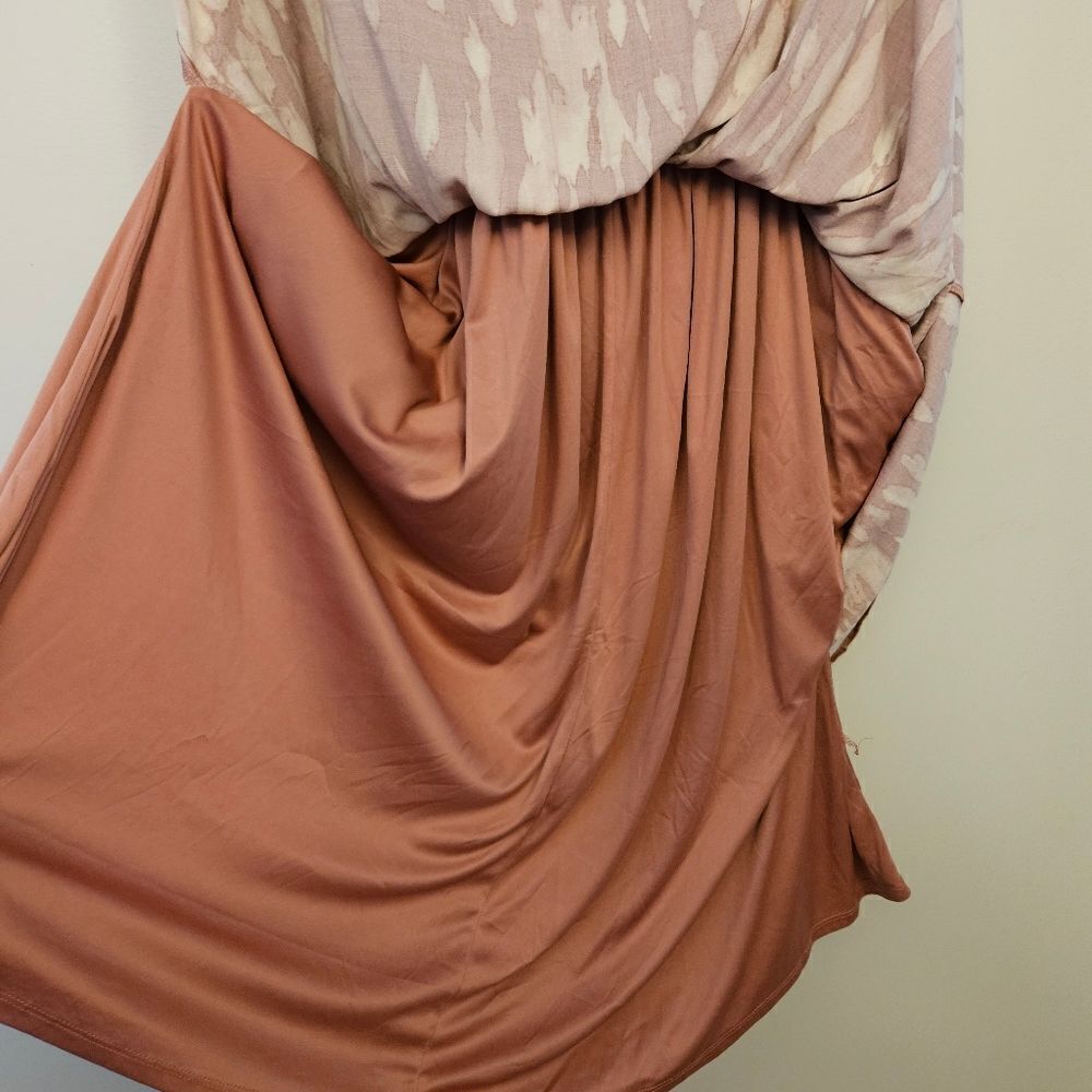 Torrid Midi Challis Smocked Tie Dye Dress - Picture 6 of 9